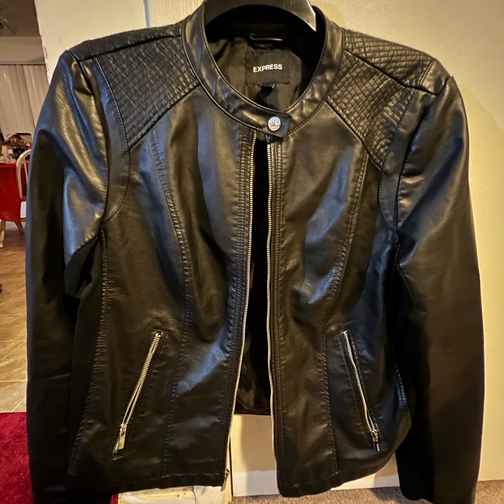 Beautiful leather jacket by express.